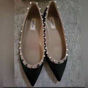 Valentino rockstud ballerina flats